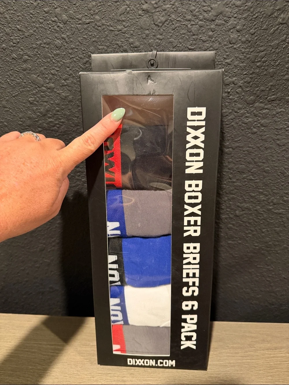 DIXXON 5-Pack Boxer Briefs in Black, Gray, Blue, White and Red Accents